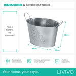 Galvanised Ice Bucket & Champagne Bath