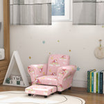 2 Piece Kids Sofa Set With Dinosaur Design, For Nursery | Pink