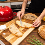 Enamelled Cast Iron Dutch Oven Bread Pot, 22cm (5.6l) | Red