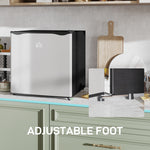 Mini Fridge With Chiller Box, Silver