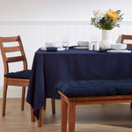 Plain Cotton Fabric 4 Napkins Set | 45cm x 45cm | Navy Blue