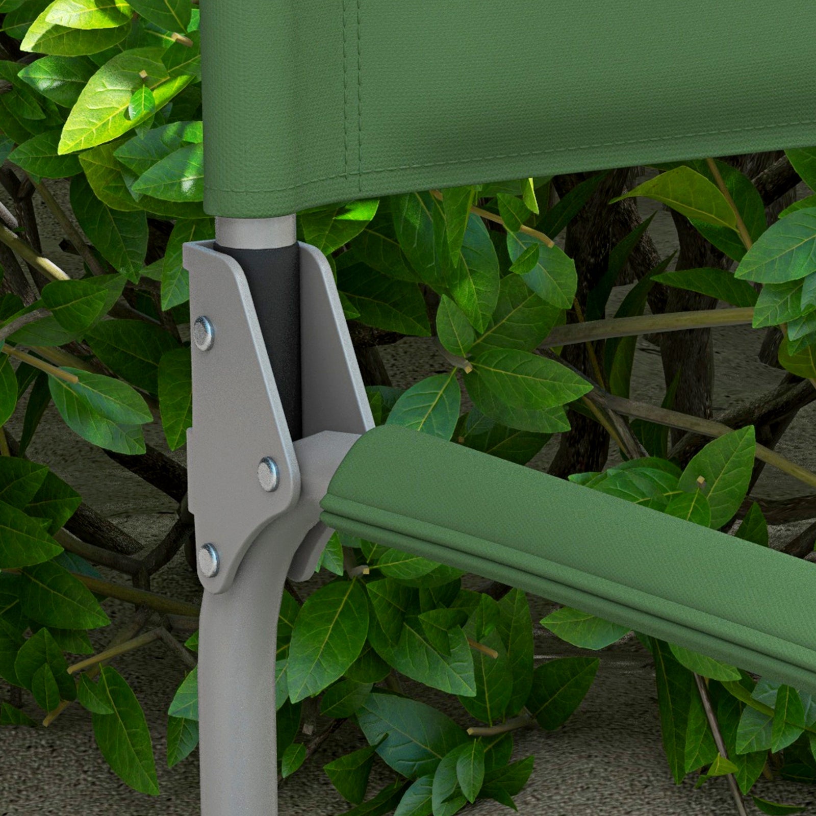 Folding Camping Chair Directors Chair W/table And Cup Holder | Green