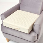 Cotton Orthopaedic Foam Armchair Booster Cushion | 50cm x 50cm | Cream