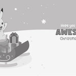 Pokemon Son Christmas Card Official Product