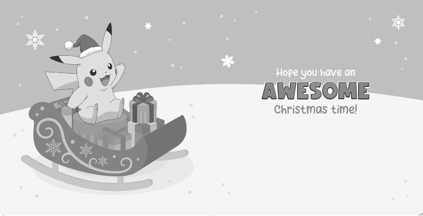 Pokemon Son Christmas Card Official Product