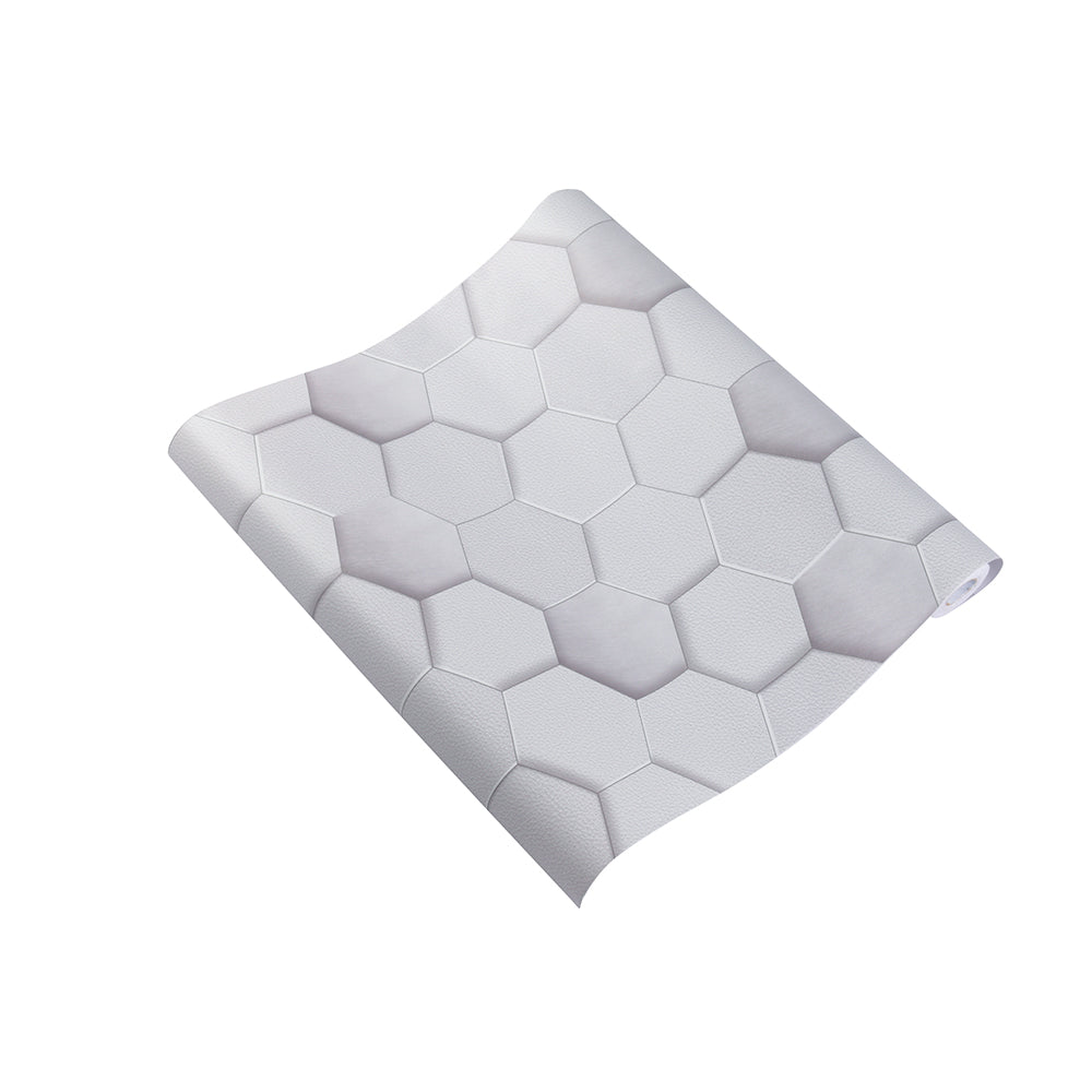 3d Hexagonal Modern Pvc Wallpaper Home Wall Decoration