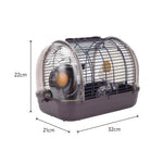 Crystal Hamster Cage Basic Outdoor Cage For Viewing Pet Cages | Coffee