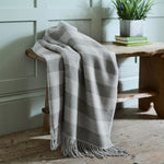 Elgin Supersoft Yarn Dyed Jacquard 130x160cm Throw Blankets | 130cm x 160cm | Charcoal
