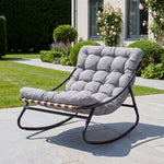 Solace Outdoor Rocking Chair | One Size | Light Grey