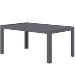 Outdoor Side Table Garden Table W/ Steel And Slat Top
