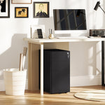 Steel Filing Cabinet With Lock And Wheels For Home Office | One Size | Black