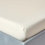 Egyptian Cotton Deep Fitted Sheet 200 Tc | Double | Cream