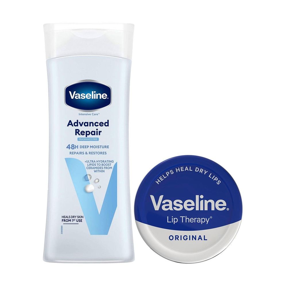 Vaseline Advanced Repair Body Lotion & Lip Therapy Duo 400ml + 20g