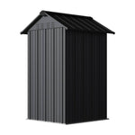 4x4 Ft Metal Apex Roof Garden Tool Storage Shed