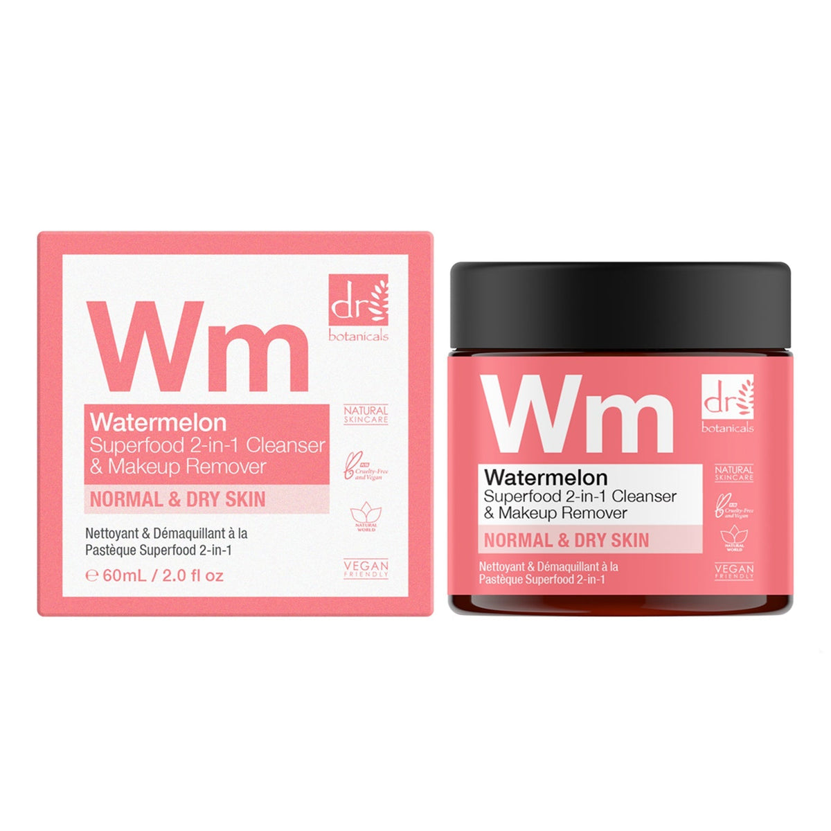 Watermelon Superfood Anti-ageing 2-in-1 Cleanser & Makeup Remover 60ml