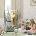 AIYAPLAY Baby Clothing Rack With Hangers, Shelf, Kids Clothes Rail