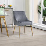 Set Of 2 Lograto Velvet Dining Chairs