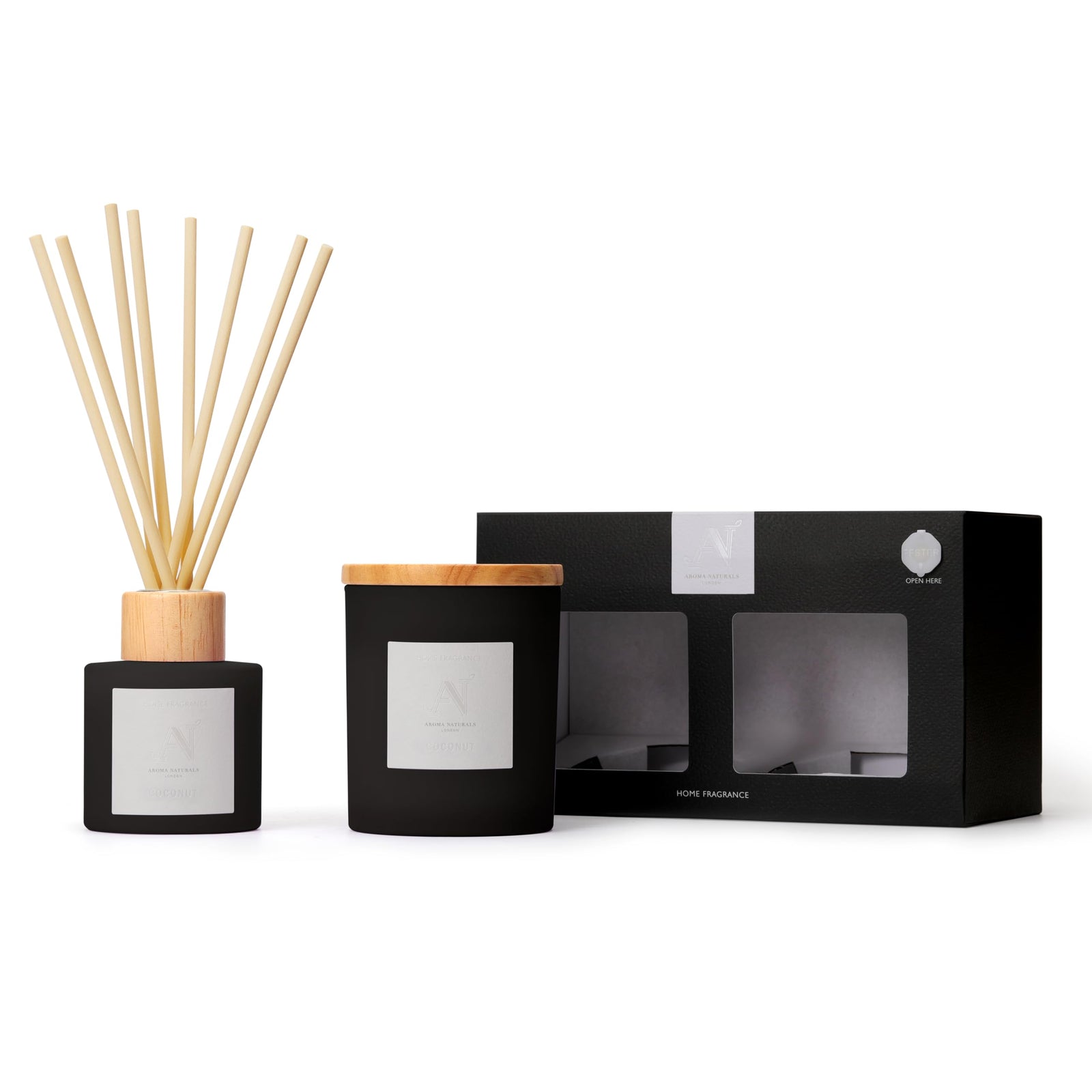 Frosted Decadence Candle & Diffuser Gift Set –  Coconut