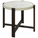 60cm Round Garden Table, Light Grey
