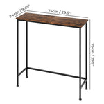 Levede Narrow Console Table Slim Entryway Hallway Sofa Table Display Shelf Industrial
