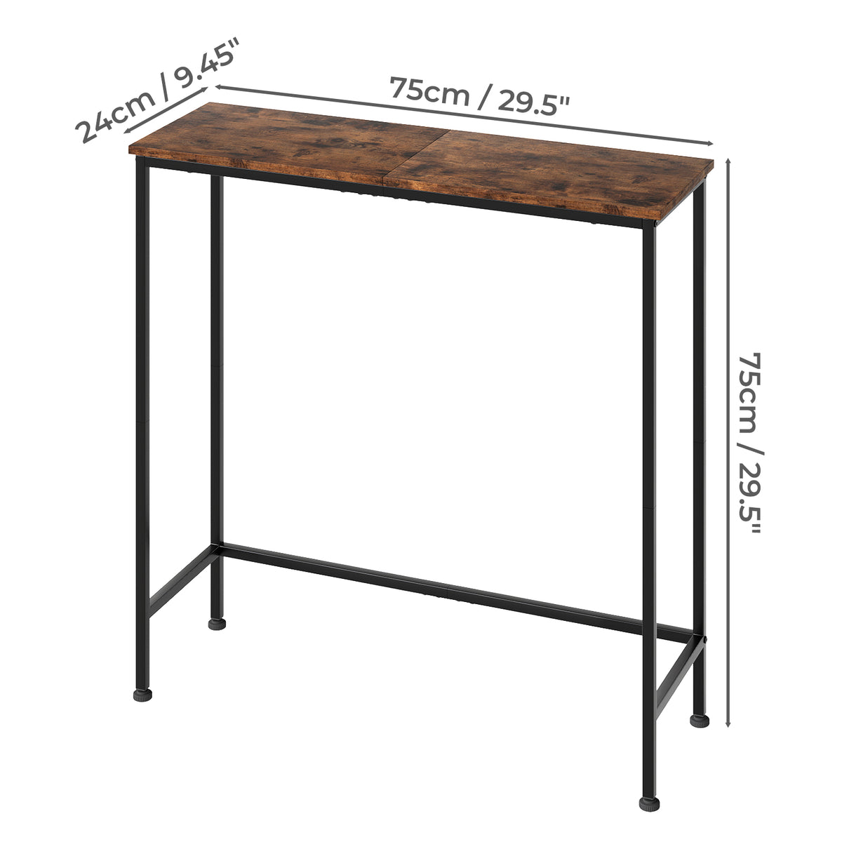 Levede Narrow Console Table Slim Entryway Hallway Sofa Table Display Shelf Industrial