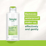 Simple Eye Make-up Remover 125ml & Remover Pads 3 Pack Bundle