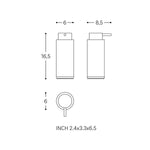 Soap Dispenser, Brushed Logic Collection | Brushed Brass