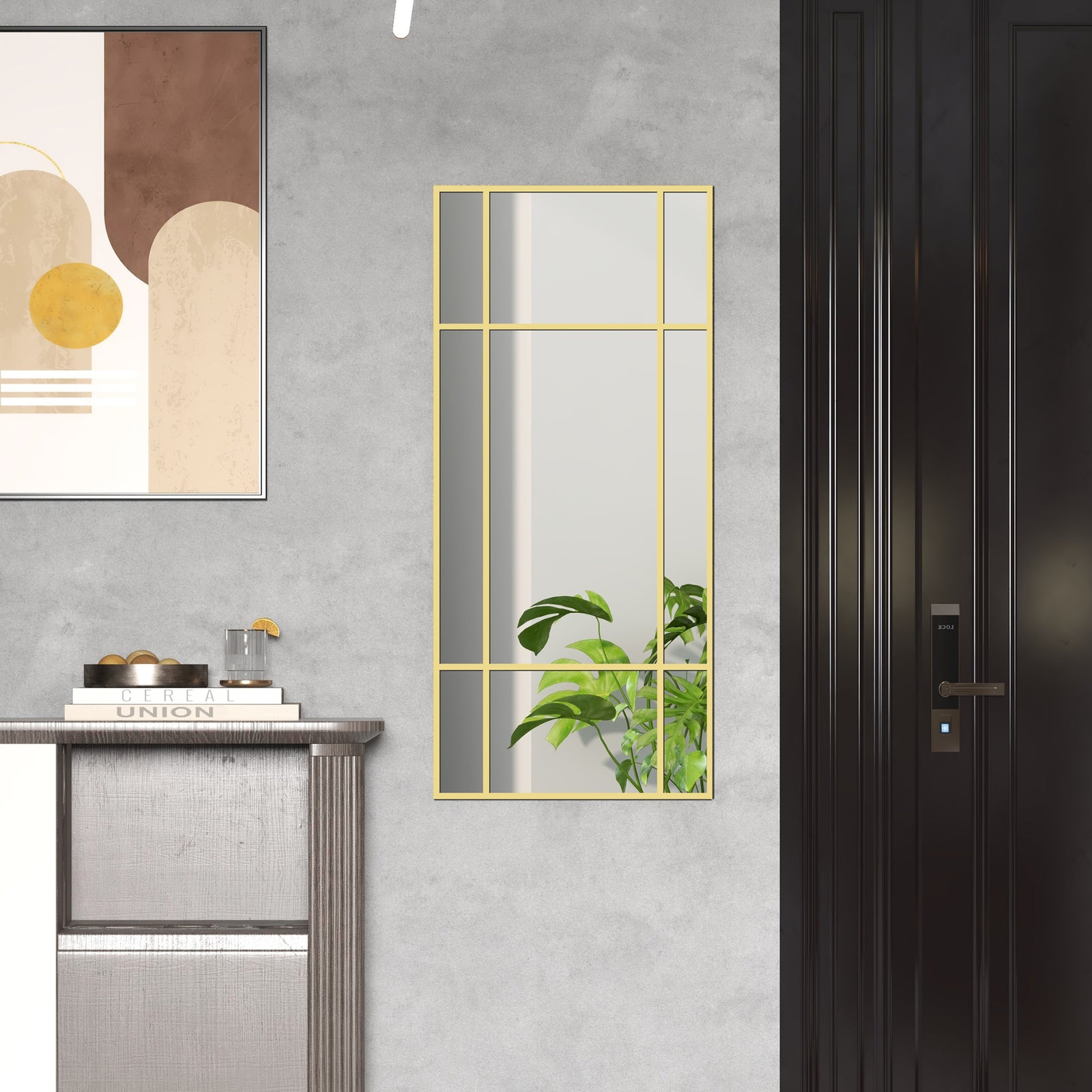 Window Style Vanity Mirror 110 X 50cm Hanging Wall Mirror