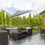 3m Cantilever Parasol W/ 360° Rotation & Base