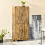 Farmhouse 4-door Cabinet With Storage Shelves Bedroom