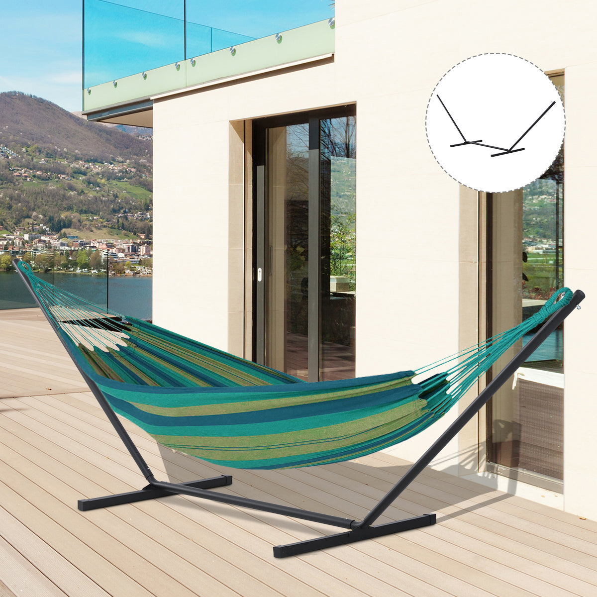 3.6m Extra-long Universal Metal Hammock Stand  Stand Only