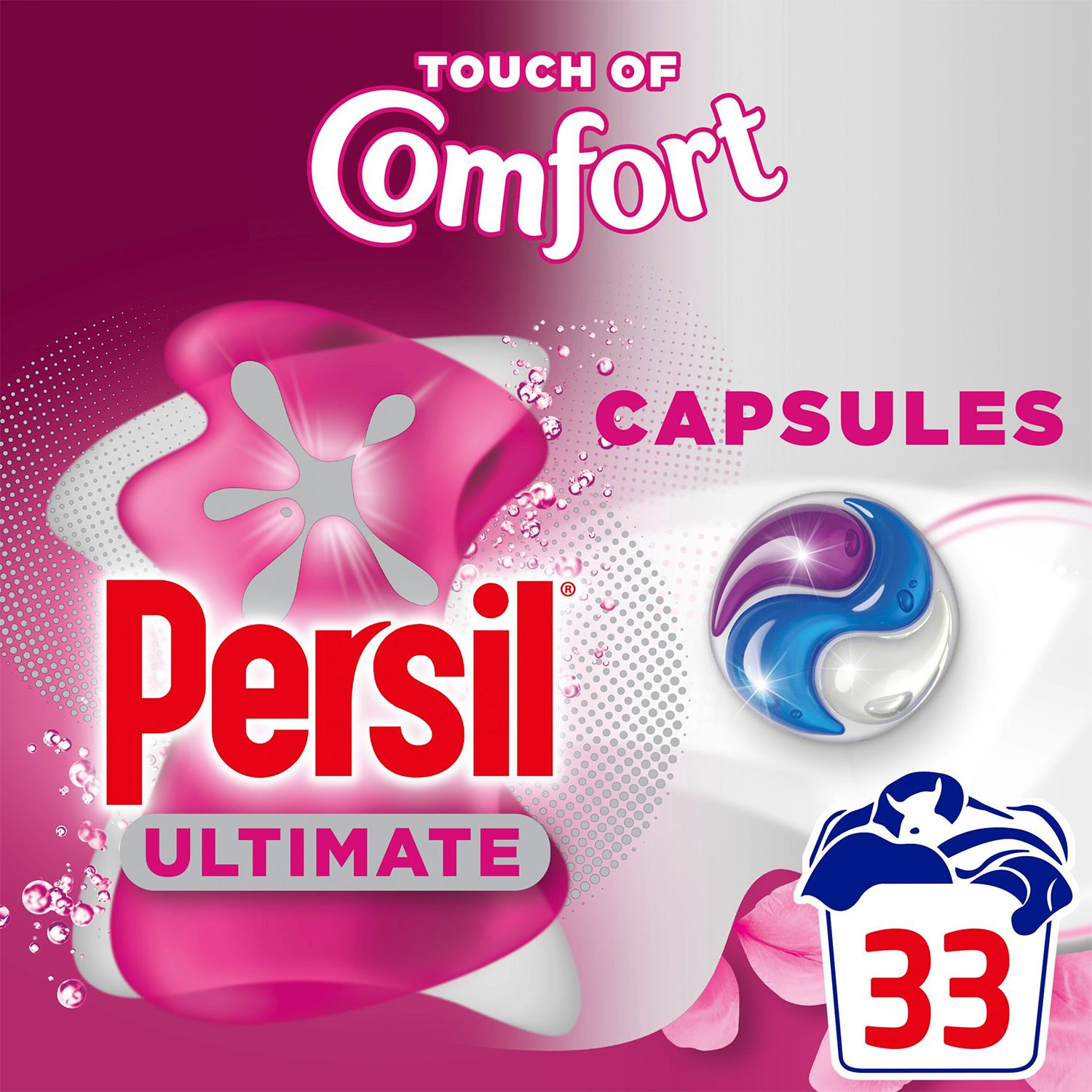 Ultimate Washing Capsules Touch Of Comfort 33 Washes, 3 Pack