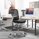 Mesh Drafting Chair, Ergonomic | Black