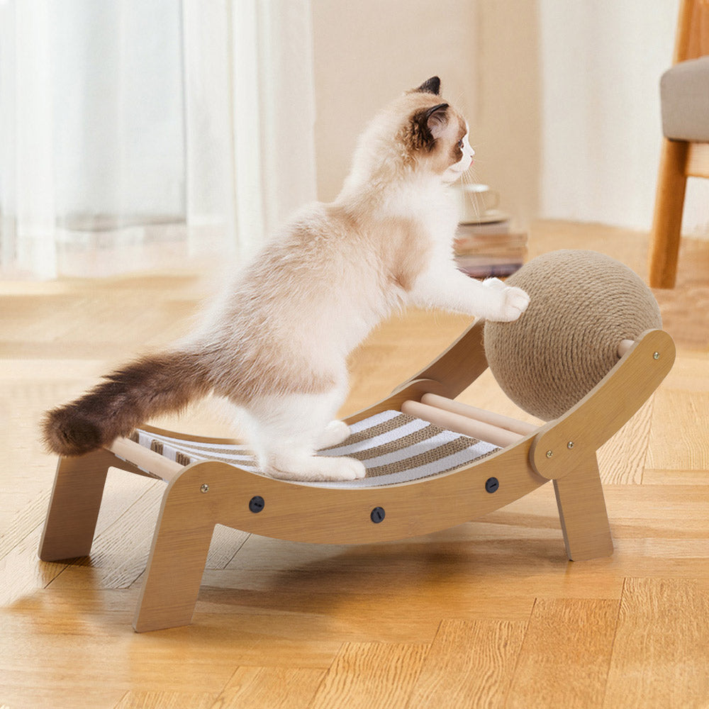 Cat Scratching Board With Sisal Ball Cat Lounge Chair
