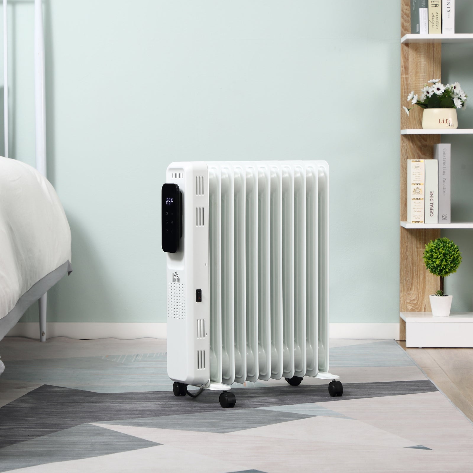 7/9/11fin Oil Filled Radiator Heater With 3 Heat Settings | Large | White