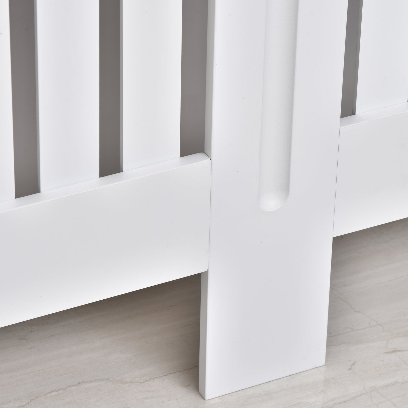 Radiator Cover Painted Slatted Mdf Grill 112/152/172cm | Medium | White