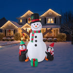 Breeins 180 Cm/6 Ft Blow Up Christmas Snowman Inflatable Decoration With Led Lights