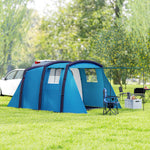 Inflatable 3-4 Man Tunnel Tent, Air Pump | Blue
