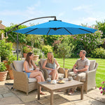 3(m) Banana Parasol Cantilever Umbrella Garden | Blue