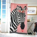 Zebra Printed Velour 75x150cm Cotton Beach Towels