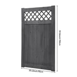 90cm W X 90/120/150/180cm H Rhombus Garden Wood Fence Gate | 150cm