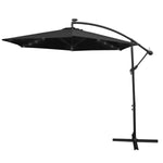 3m Led Cantilever Parasol | Black