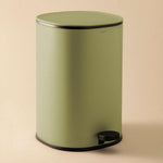 Essentials Pedal Bin | 5l Circular Trash Can With Lid | Sage Green