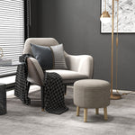 Round Storage Ottoman, Hidden Space, Cushioned