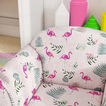 Kids Sofa Chair With Flamingo Design For Bedroom, Playroom | Pink