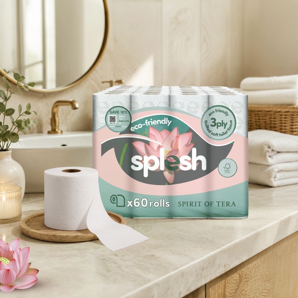 Toilet Roll, Spirits Of Tera – Quilted Soft 3-ply Tissue | 60 Rolls | White