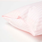 Cotton Stripe Kids Pillowcases 330 Thread Count, 2 Pack | 40 x 60cm | Pink