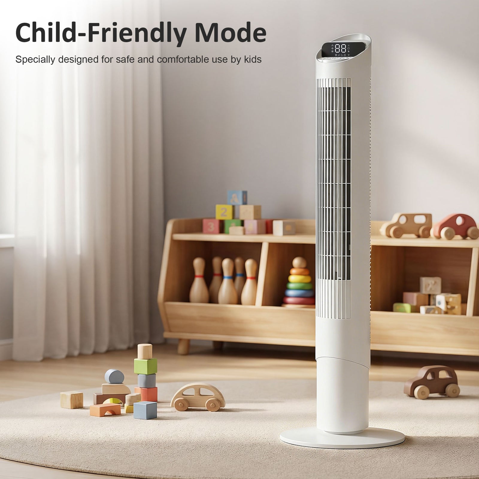 Tower Fan Wifi App Control 101.8cm | White