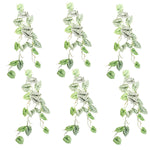 6 X 120cm Artificial Hanging Trailing Plant Alocasia Dragon Scale Light