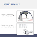 Outdoor Gazebo Event Dome Shelter Party Tent For Garden 3.5 x 3.5m | Multi Colour